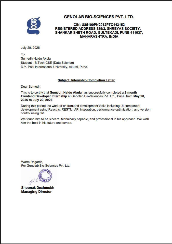 Internship Certificate 2